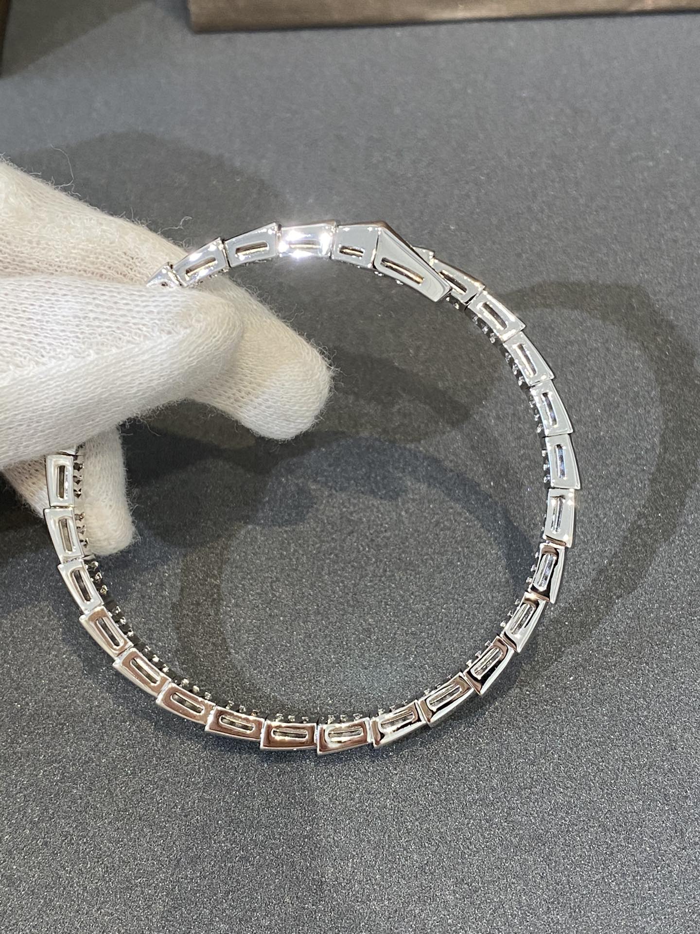 [Auream]SERPENTI BRACELET DIAMONDS SILVER