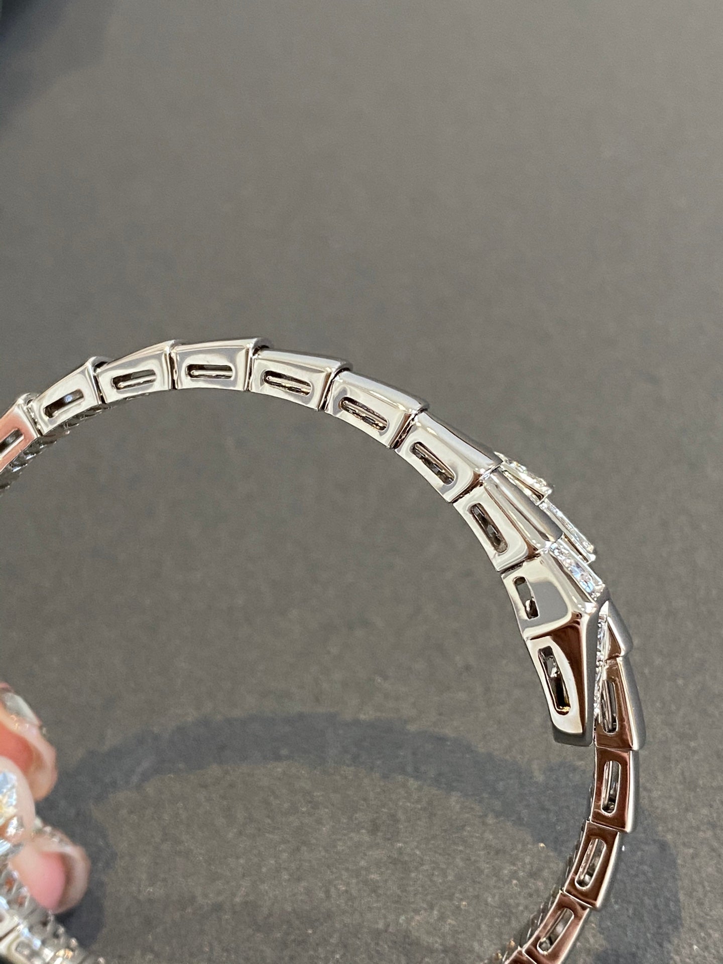 [Auream]SERPENTI BRACELET DIAMONDS SILVER