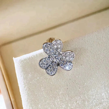 [Auream]CLOVER COMOS DIAMOND EARRINGS SILVER
