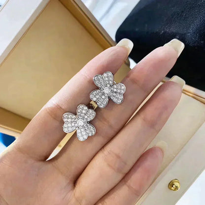 [Auream]CLOVER COMOS DIAMOND EARRINGS SILVER