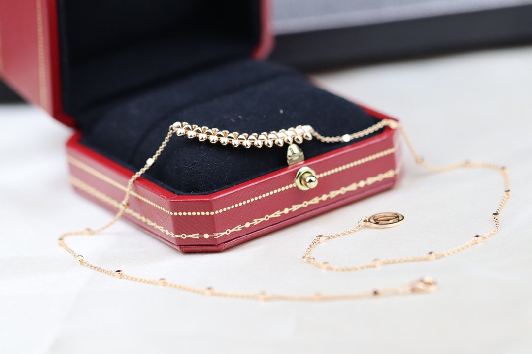 [Auream]CLASH PINK GOLD NECKLACE