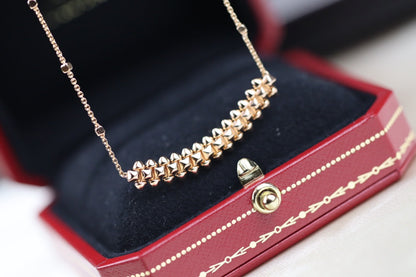 [Auream]CLASH PINK GOLD NECKLACE