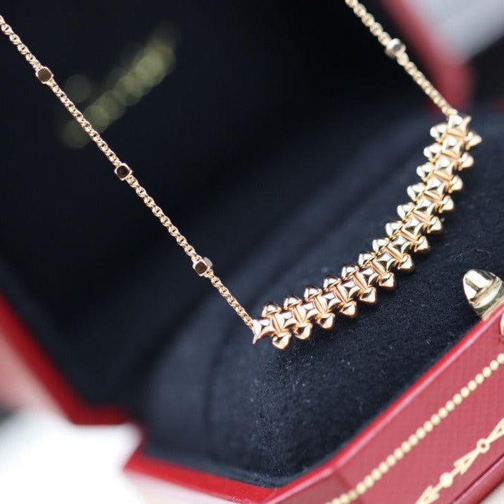 [Auream]CLASH PINK GOLD NECKLACE