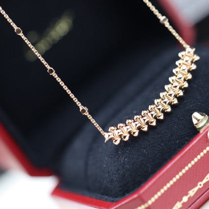 [Auream]CLASH PINK GOLD NECKLACE
