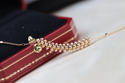 [Auream]CLASH PINK GOLD NECKLACE