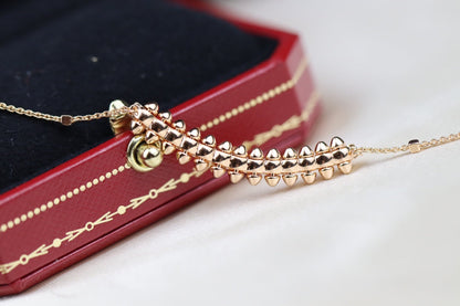 [Auream]CLASH PINK GOLD NECKLACE