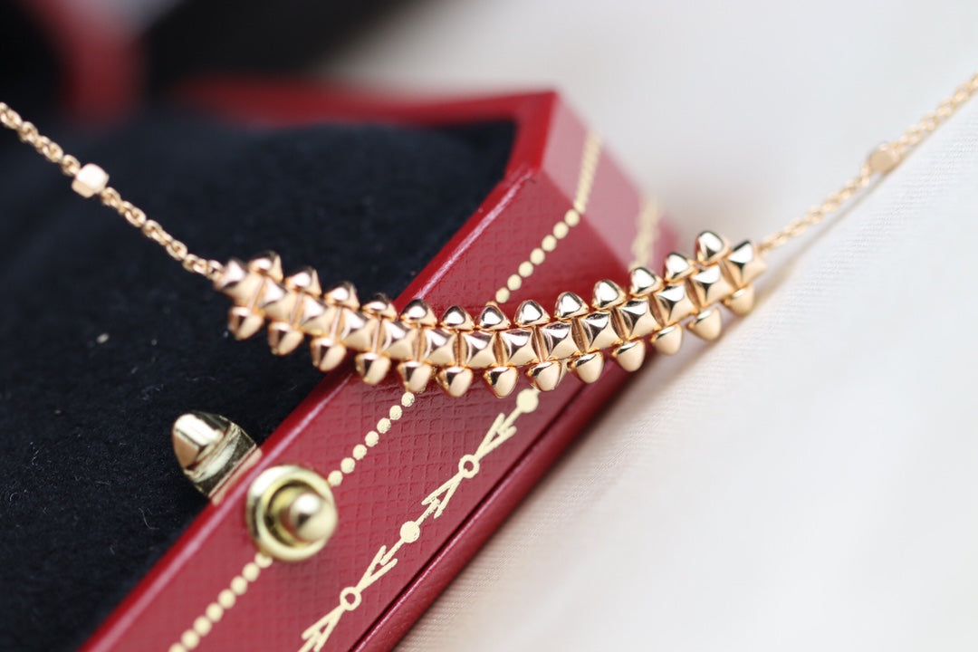 [Auream]CLASH PINK GOLD NECKLACE