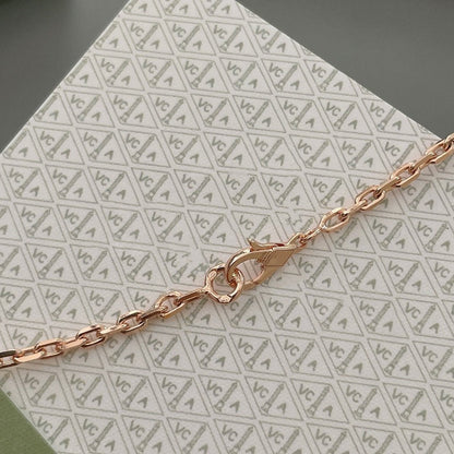 [Auream]LUCKY SPRING 15 MOTIFS ROSE GOLD NECKLACE