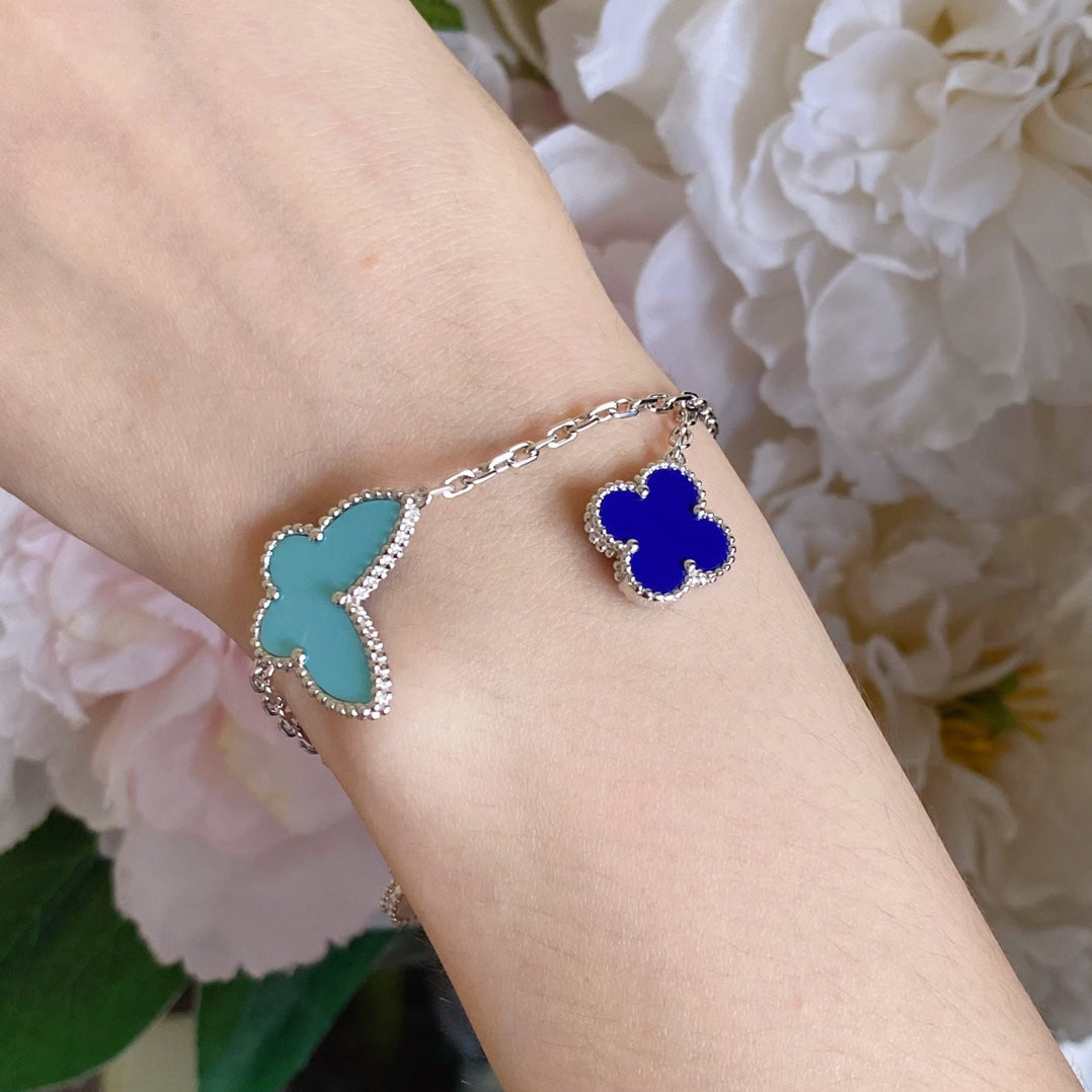 [Auream]LUCKY SPRING SILVER BRACELET 4 MOTIF
