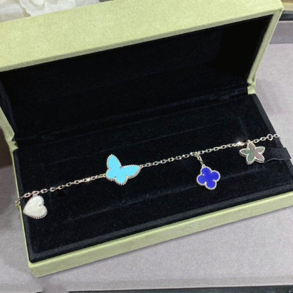 [Auream]LUCKY SPRING SILVER BRACELET 4 MOTIF