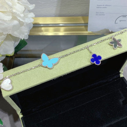 [Auream]LUCKY SPRING SILVER BRACELET 4 MOTIF