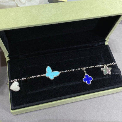 [Auream]LUCKY SPRING SILVER BRACELET 4 MOTIF