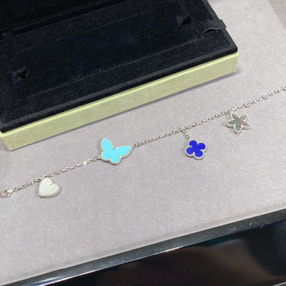 [Auream]LUCKY SPRING SILVER BRACELET 4 MOTIF