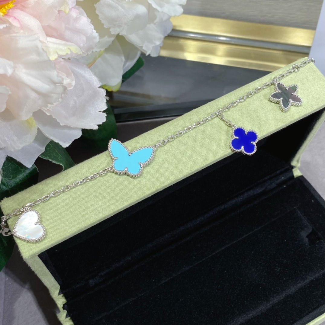 [Auream]LUCKY SPRING SILVER BRACELET 4 MOTIF