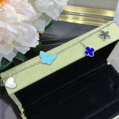 [Auream]LUCKY SPRING SILVER BRACELET 4 MOTIF