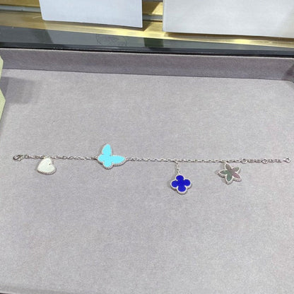 [Auream]LUCKY SPRING SILVER BRACELET 4 MOTIF
