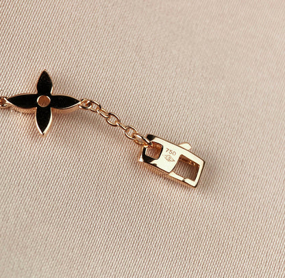 [Auream]STAR AND SUN 7 MOTIFS GOLD BRACELET