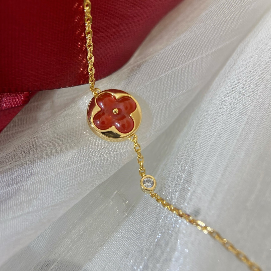 [Auream]SUN PEDANT CARNELIAN BRACELET