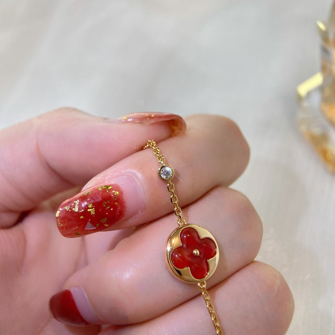 [Auream]SUN PEDANT CARNELIAN BRACELET