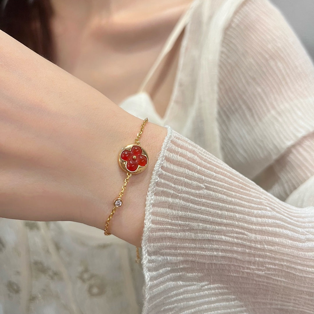 [Auream]SUN PEDANT CARNELIAN BRACELET