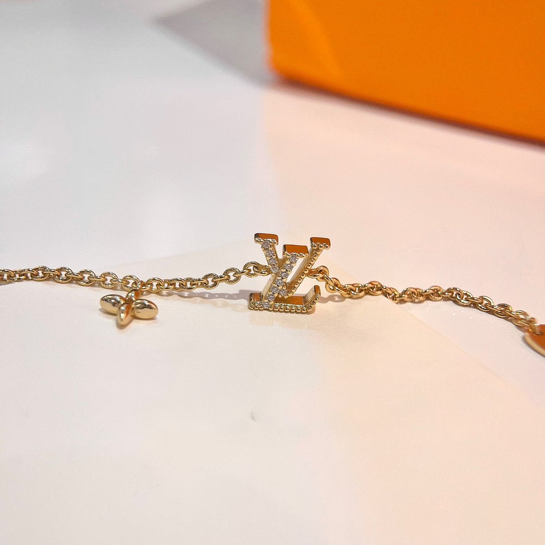 [Auream]LOGO STAR MOTIF GOLD BRACELET