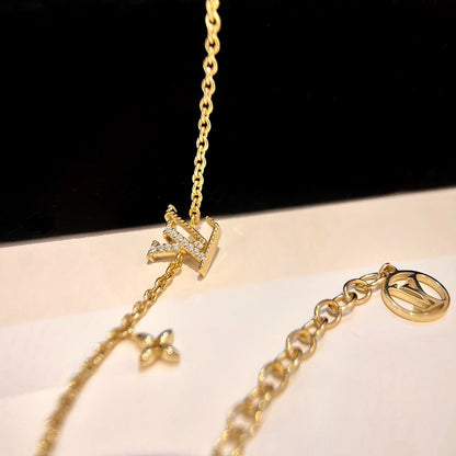 [Auream]LOGO STAR MOTIF GOLD BRACELET