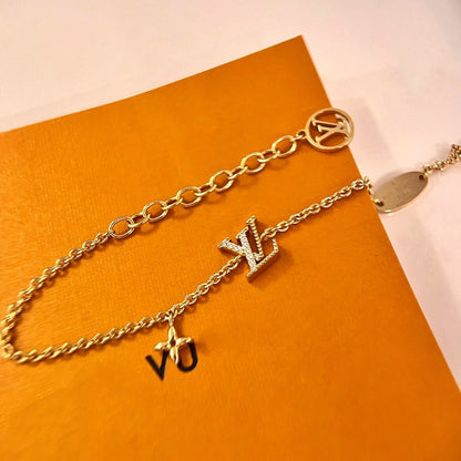 [Auream]LOGO STAR MOTIF GOLD BRACELET