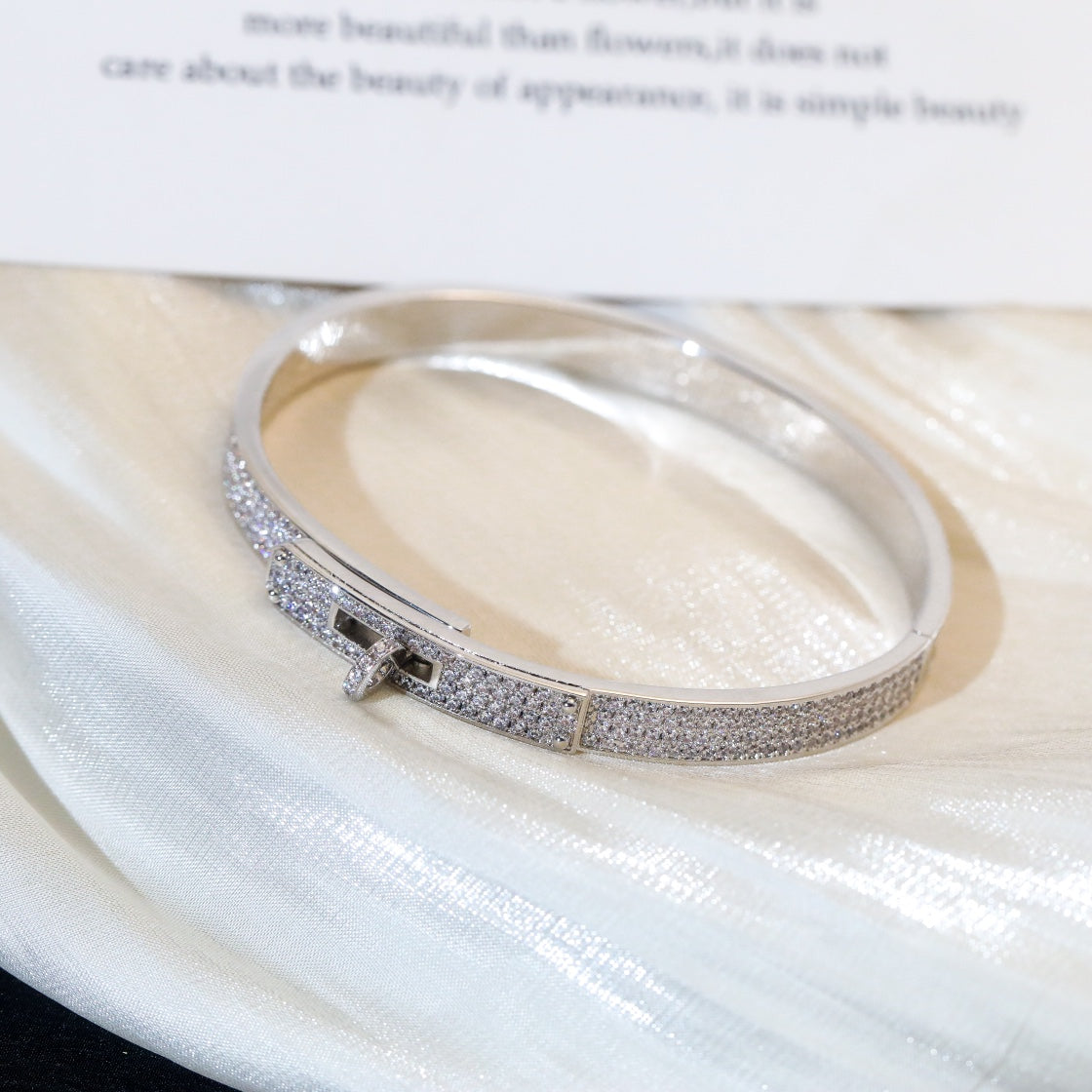 [Auream]KELLY BRACELET DIAMOND PAVED