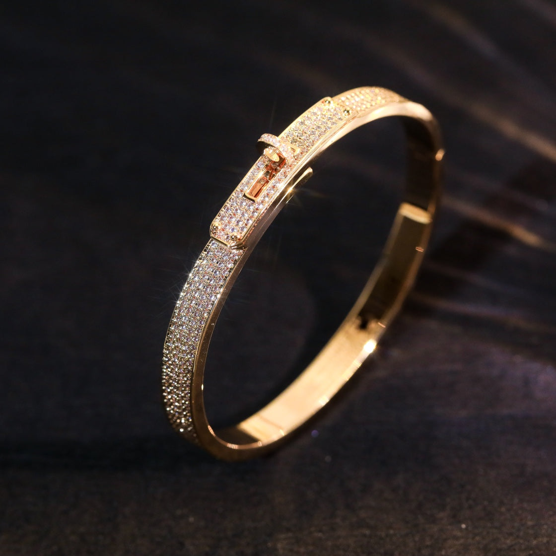 [Auream]KELLY BRACELET DIAMOND PAVED