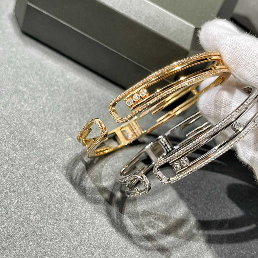 [Auream]MOVE 10TH PAVED DIAMOND BRACELET