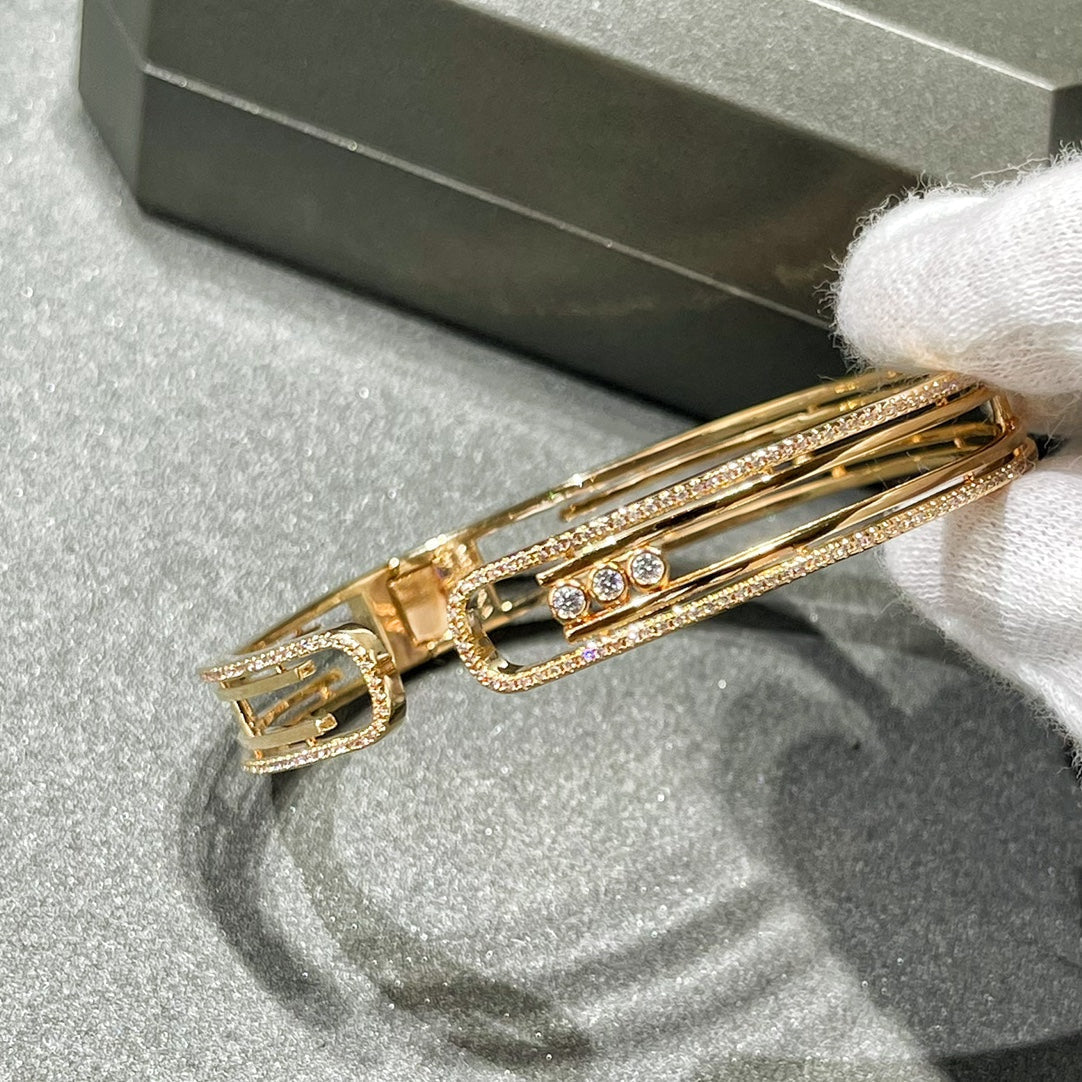 [Auream]MOVE 10TH PAVED DIAMOND BRACELET