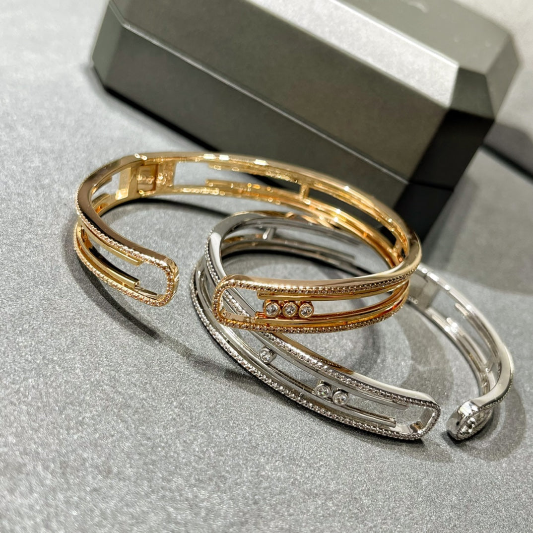 [Auream]MOVE 10TH PAVED DIAMOND BRACELET