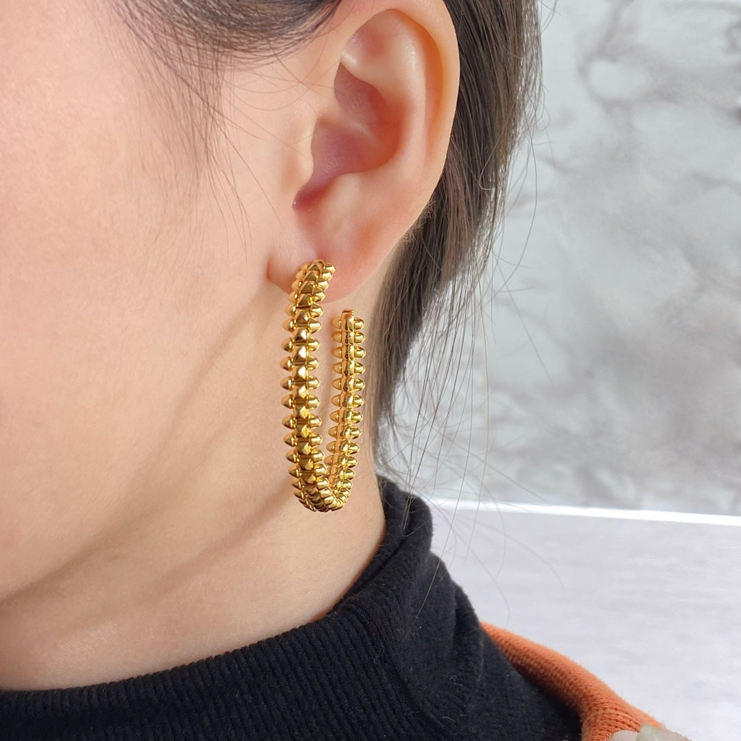 [Auream]CLASH HOOP EARRINGS