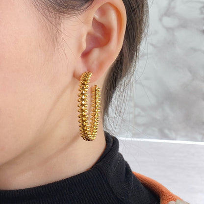 [Auream]CLASH HOOP EARRINGS