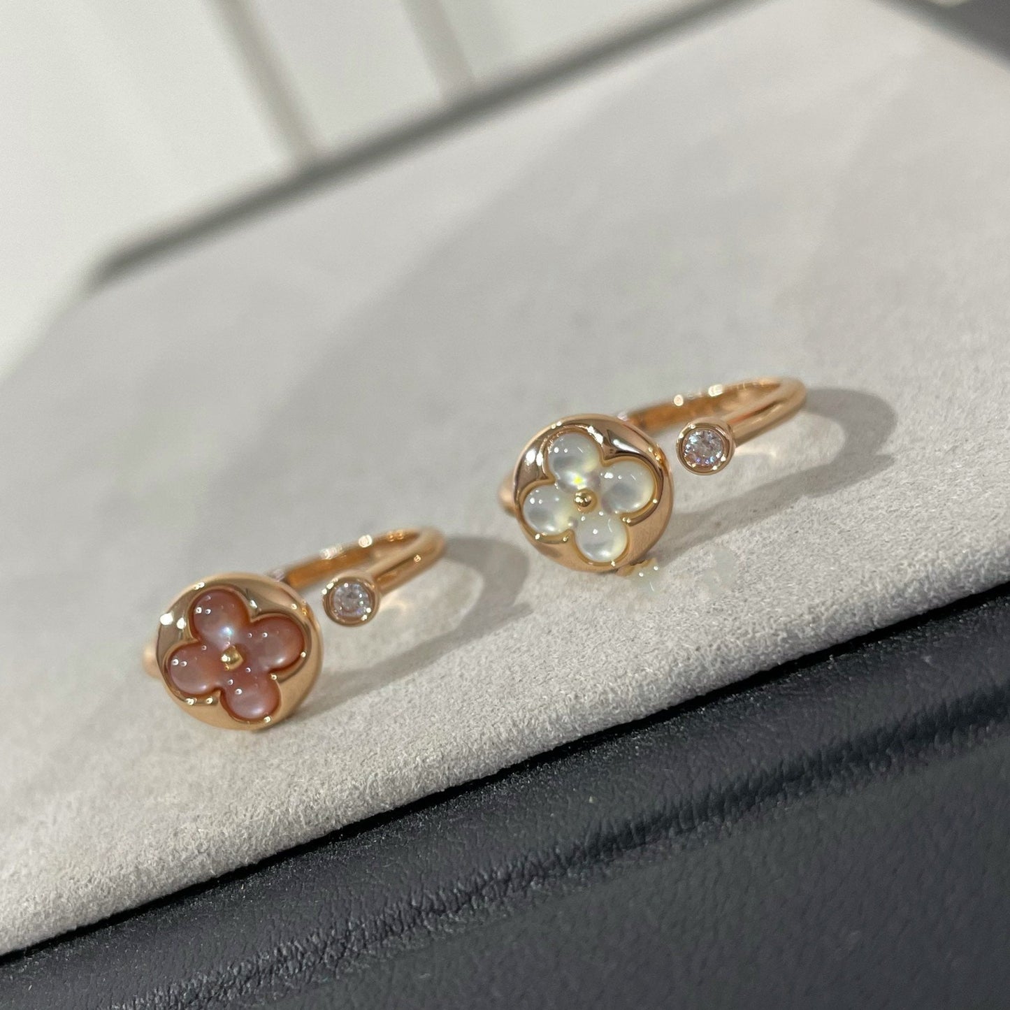 [Auream]SUN 1 DIAMOND PINK MOP RING