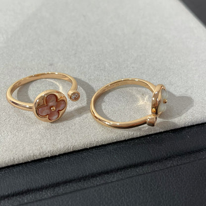 [Auream]SUN 1 DIAMOND PINK MOP RING