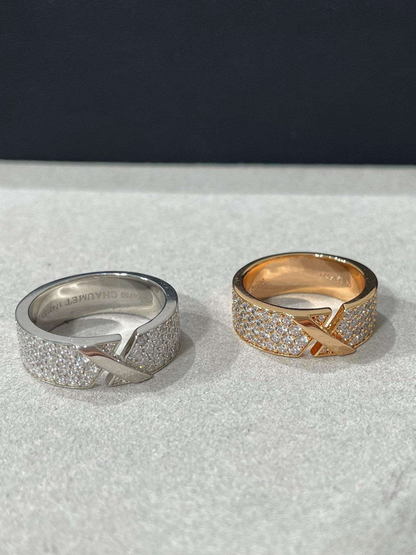 [Auream]LIENS EVIDENCE  DIAMOND PAVED RING