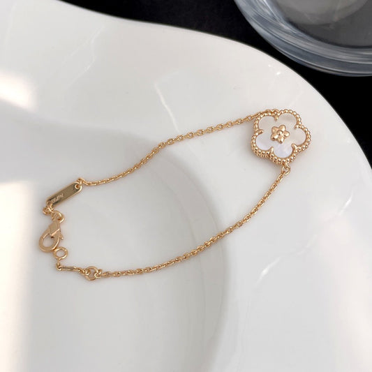 [Auream]LUCKY SPRING ROSE GOLD MOP BRACELET