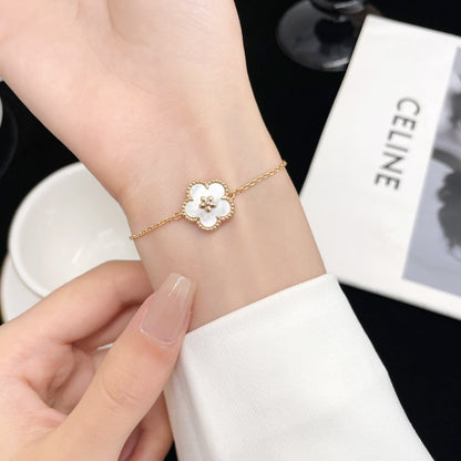 [Auream]LUCKY SPRING ROSE GOLD MOP BRACELET