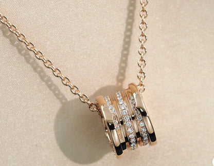 [Auream]ZERO 1 PINK GOLD DIAMOND NECKLACE