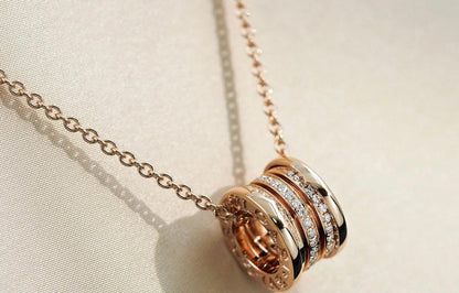 [Auream]ZERO 1 PINK GOLD DIAMOND NECKLACE