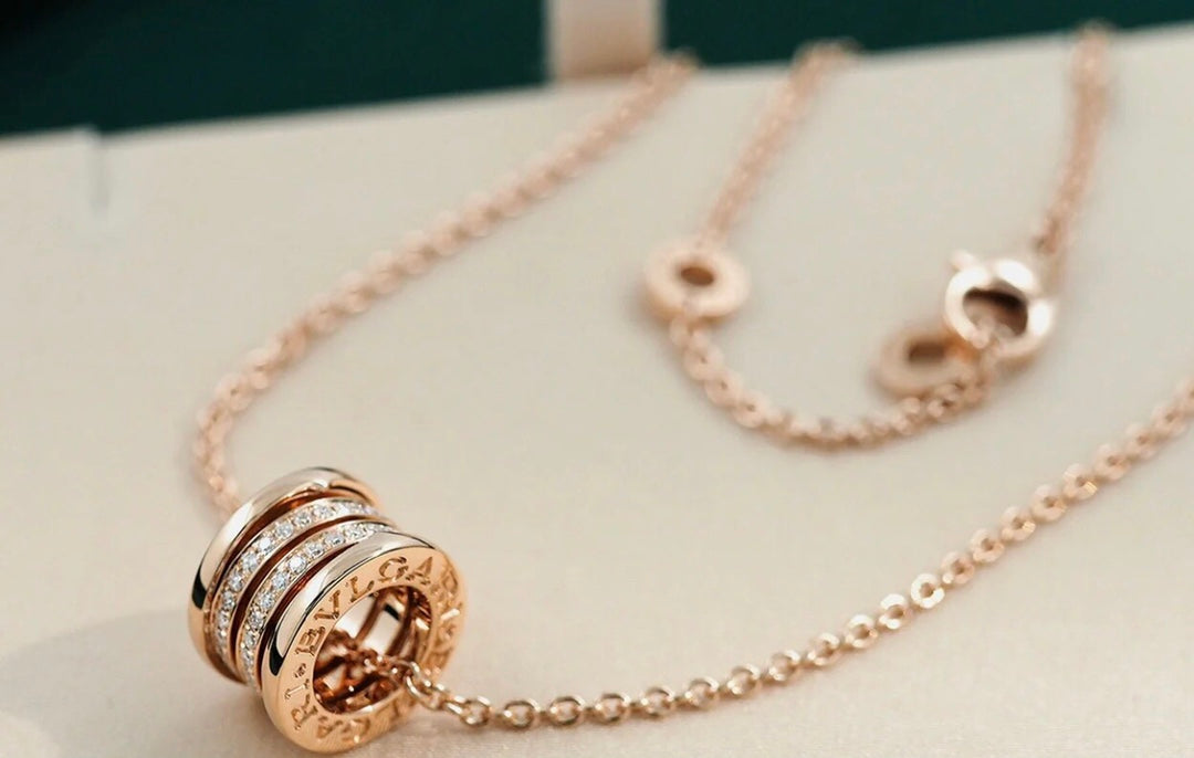 [Auream]ZERO 1 PINK GOLD DIAMOND NECKLACE