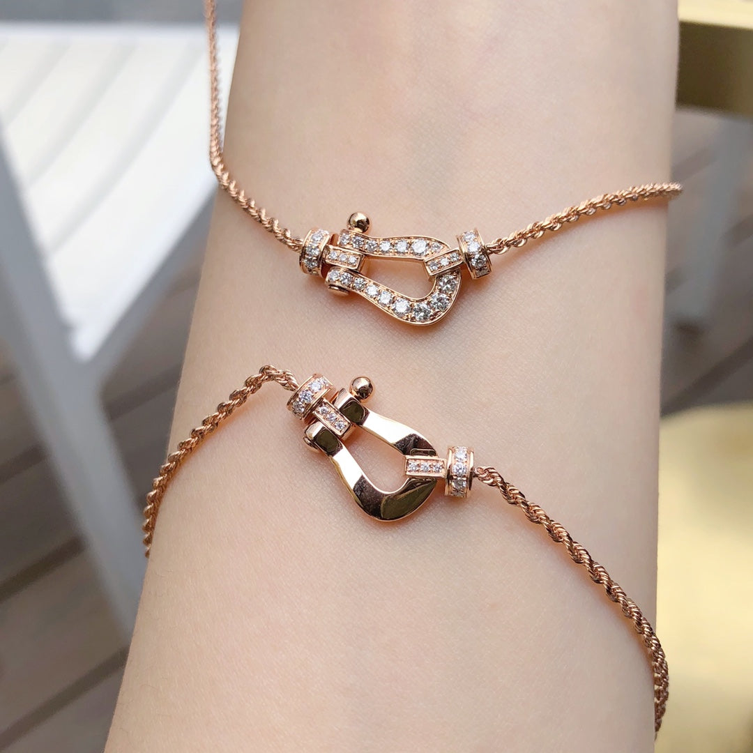 [Auream]FORCE 10 PINK GOLD DIAMOND NECKLACE