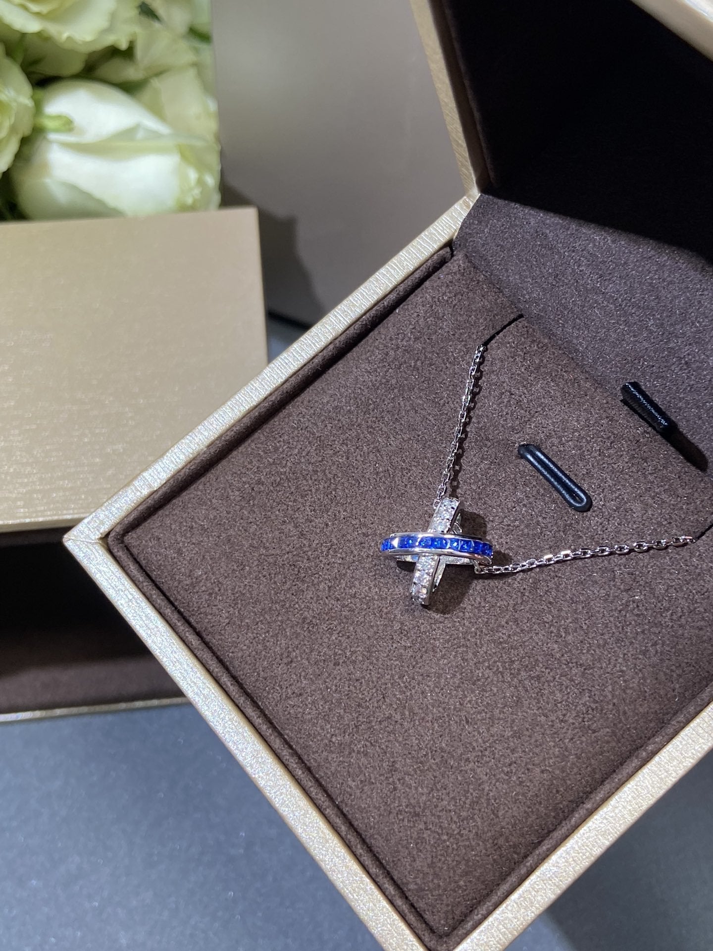 [Auream]LIENS DIAMOND SILVER NECKLACE