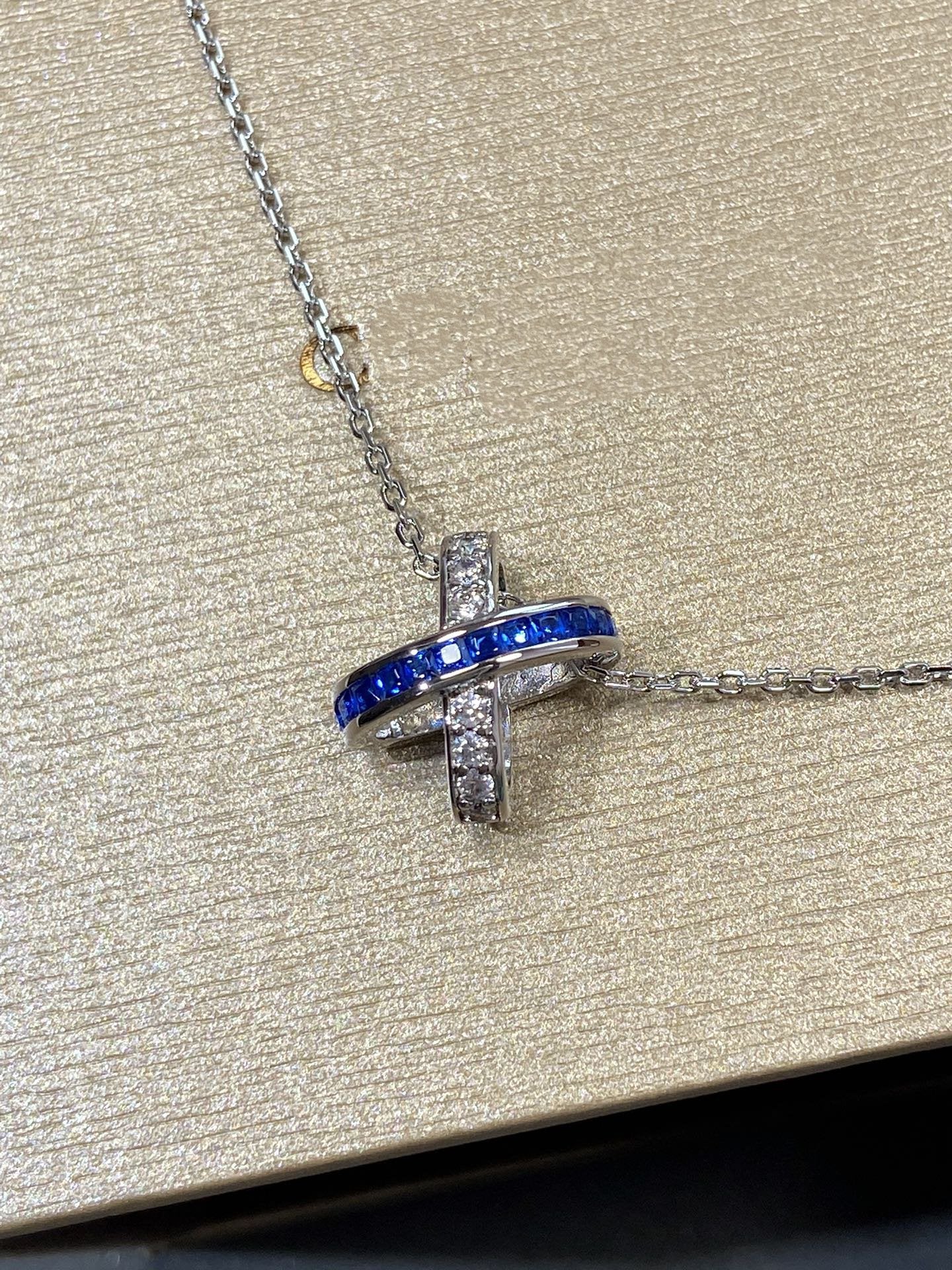 [Auream]LIENS DIAMOND SILVER NECKLACE