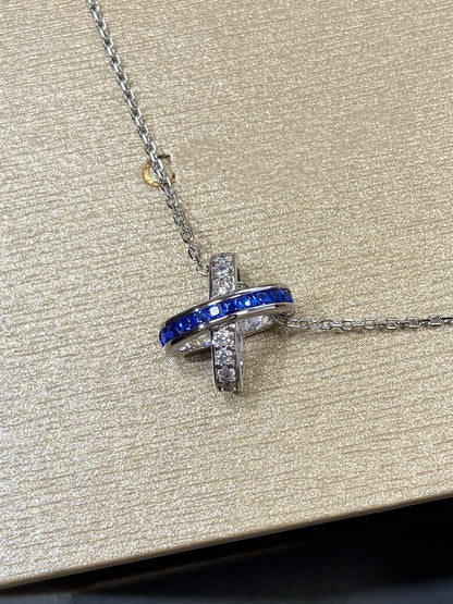 [Auream]LIENS DIAMOND SILVER NECKLACE
