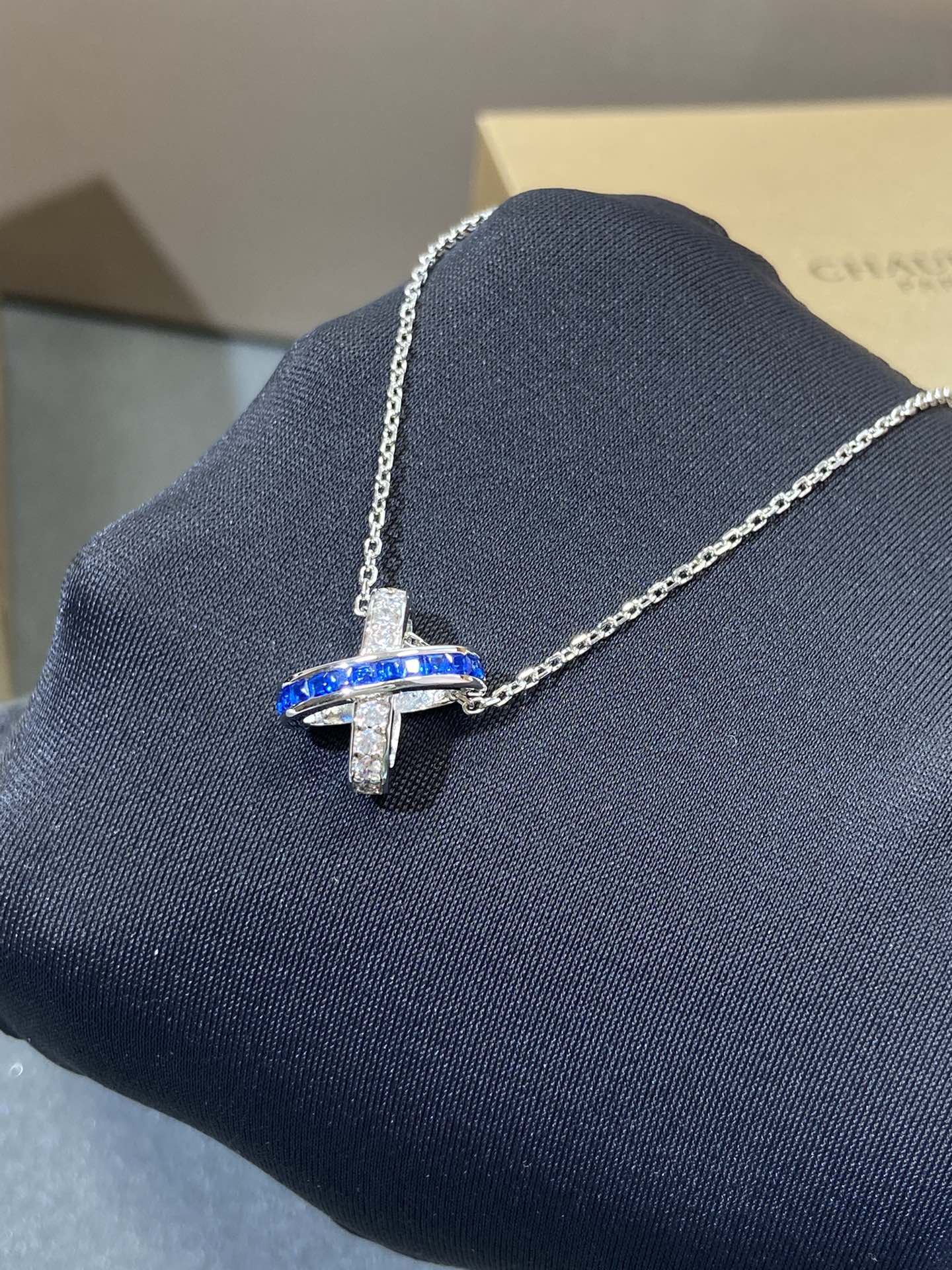 [Auream]LIENS DIAMOND SILVER NECKLACE