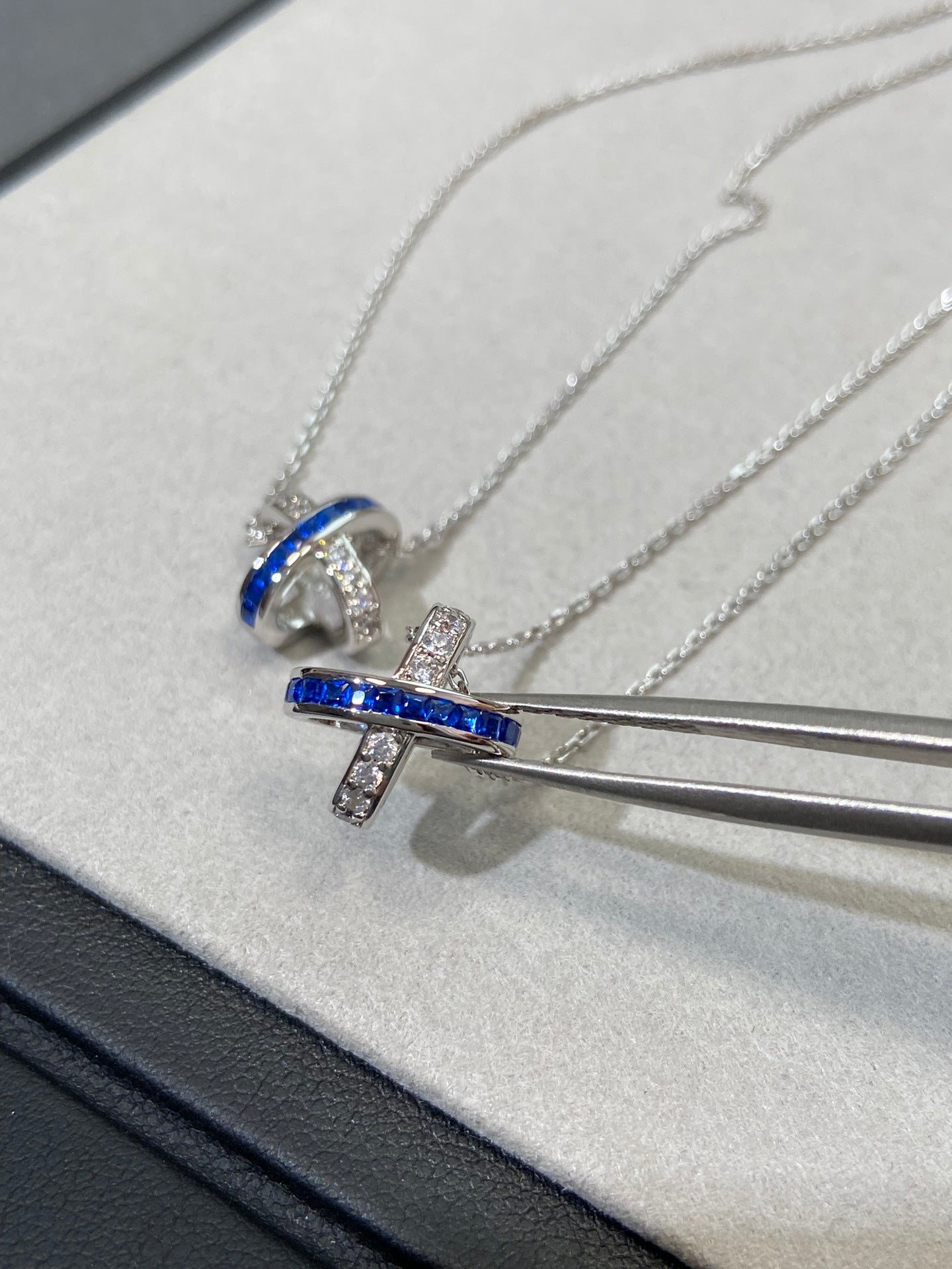 [Auream]LIENS DIAMOND SILVER NECKLACE