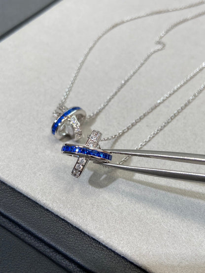 [Auream]LIENS DIAMOND SILVER NECKLACE