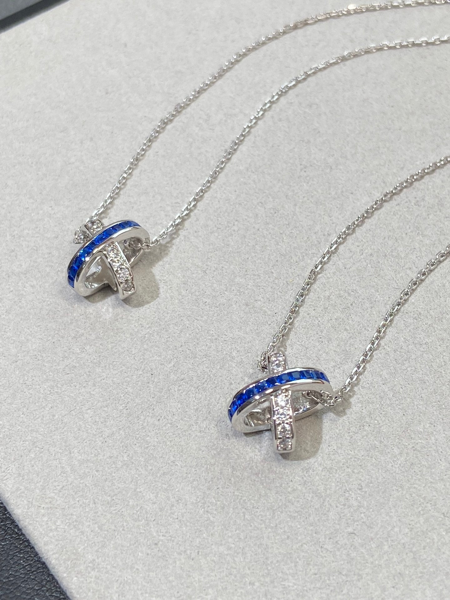 [Auream]LIENS DIAMOND SILVER NECKLACE